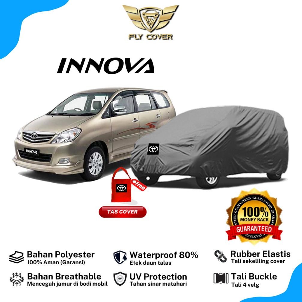 Body Cover Mobil Innova / Sarung Penutup Kijang Inova Lama 2004 2005 2006 2007 2008 2009 2010 / Seli