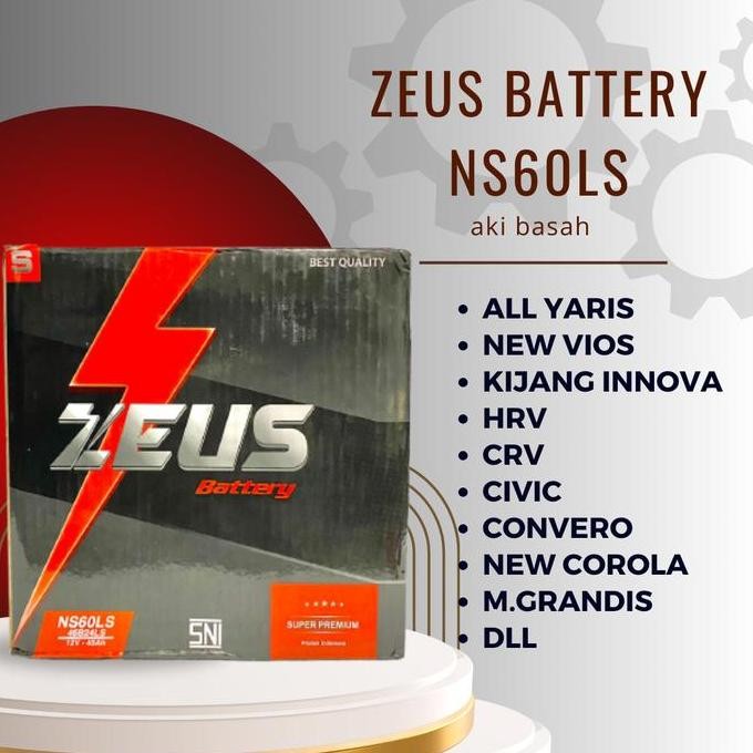 Aki Crv Mobil Ns60Ls Zeus Battery( Ns60Ls ) 45Ah Accu