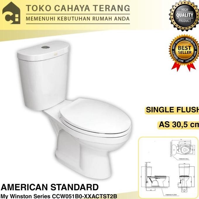 Kloset Duduk American Standard My Winston Single Flush / Kloset Duduk