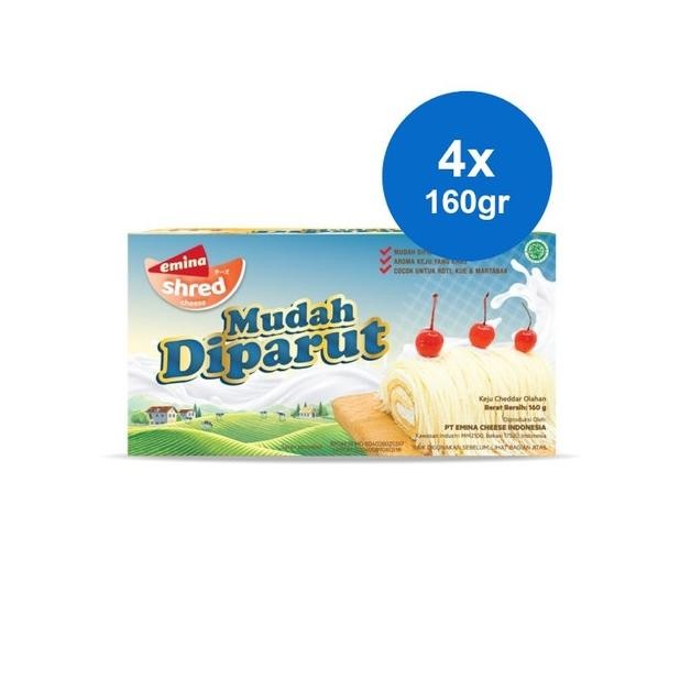 

NO_MORE Emina Keju Cheddar Parut 160 gr x 4