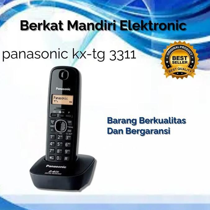 Telepon Wireless Panasonic Kx-Tg3311Nd Wireless Tg-3311-Nd