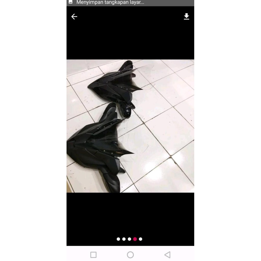 TAMENG WINDSHIELD PLUS SPION LIPAT MHR RACING HONDA PCX LOKAL