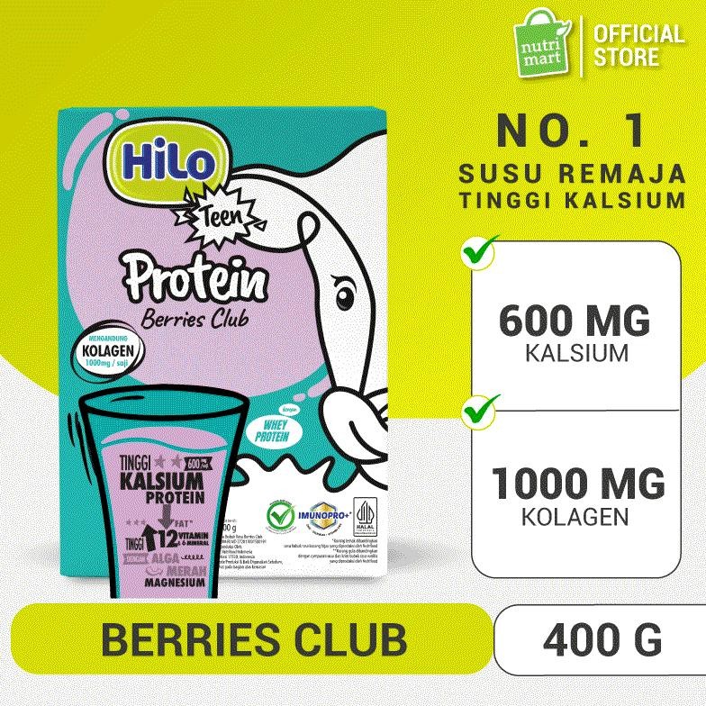 

NO_MORE HiLo Teen+ Collagen Berries Club 400 gram - Susu Tinggi Kalsium dengan Kolagen untuk Tumbuh Tinggi dan Kulit Sehat