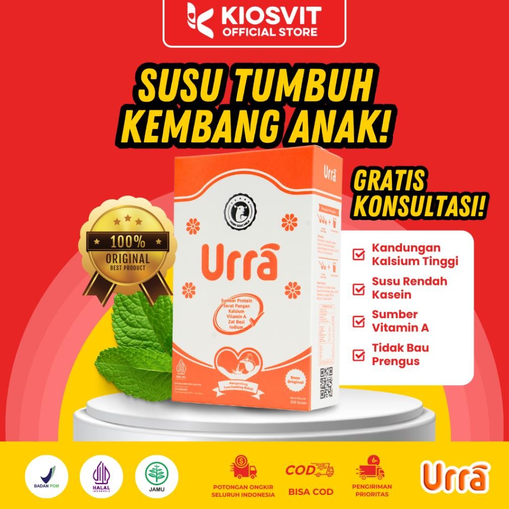 

NO_MORE Urra - Susu Kambing Saanen Solusi Tumbuh Kembang Anak 200gr
