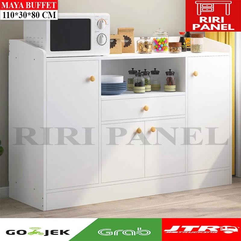Rak Bufet Dapur Multifungsi Desain Minimalis