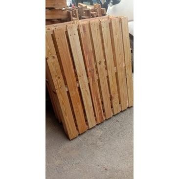 pallet kayu jati belanda untuk dipan 120 vernis Nugi