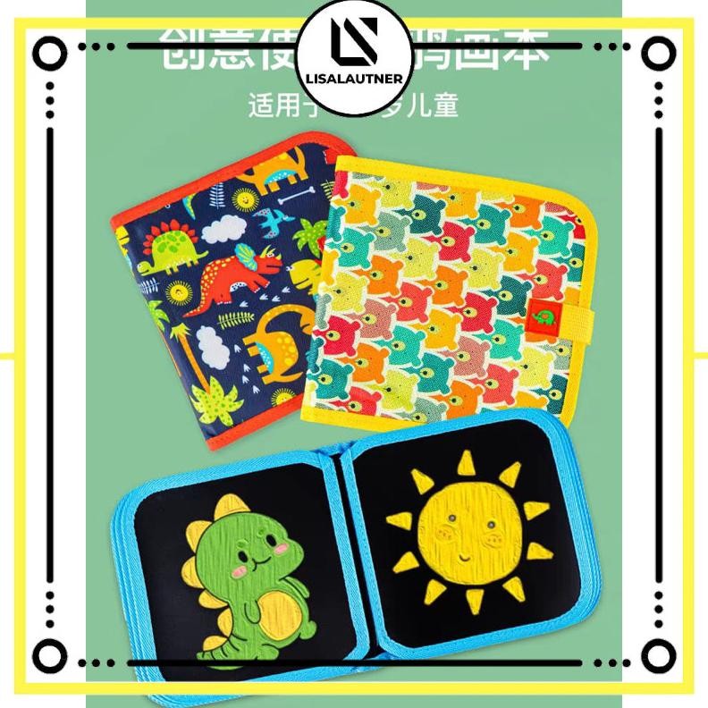 

Buku Gambar Portable Ajaib Reusable Buku Tulis Anak Bisa Dihapus 14 Halaman FREE 6 SPIDOL + 2 TISUE Nugi