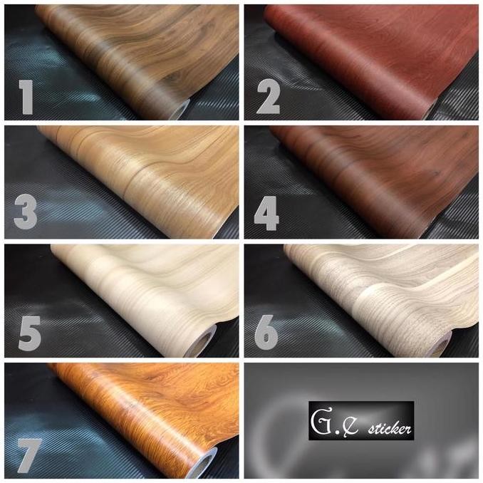 [ROLL] Sticker motif kayu stiker skotlet variasi dekorasi wood