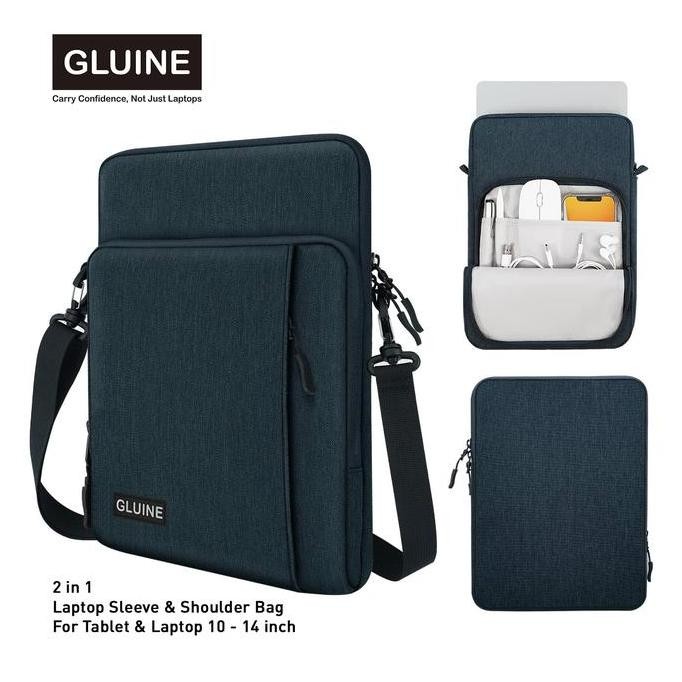 Tersedia GLUINE 9368 Tas Laptop Tablet 14" Sleeve Utility dengan Tali Bahu Waterproof