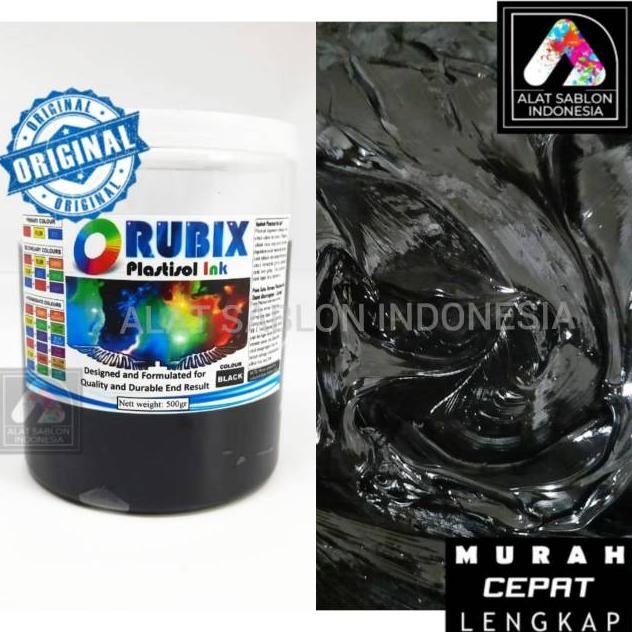 

TINTA SABLON PLASTISOL RUBIX HITAM BLACK 500GR Nugi