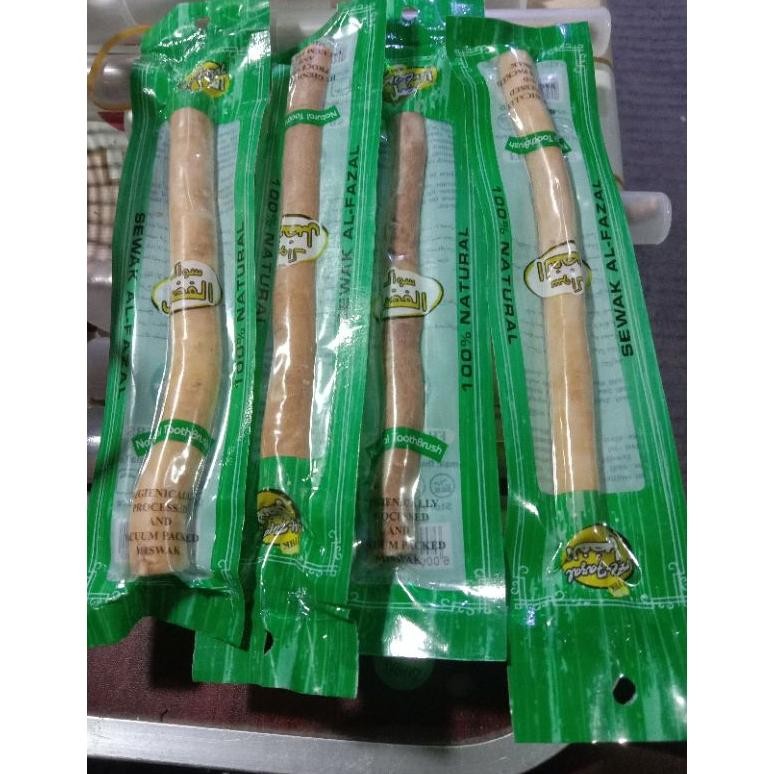 Baru Siwak Al Fazal Besar / Jumbo Isi 12Pcs | Siwak Premium Kayu Asli Higienis