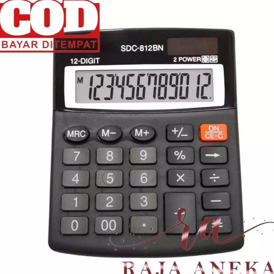 

KALKULATOR 12 DIGIT ANGKA MERK TYPE SDC-812 BN SDC-812BN 12 Digit SDC-812BN 12 Digit / 2 Power / Kalkulator CT 812BN Nugi