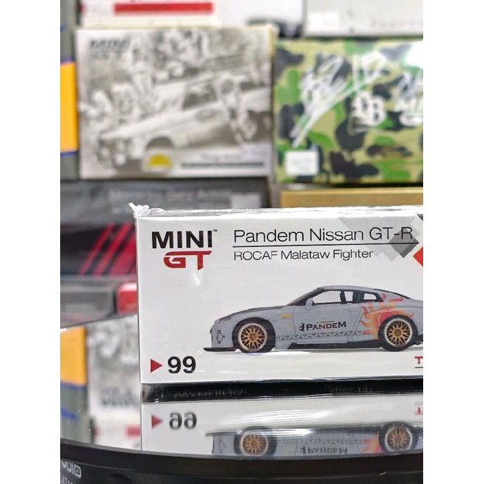 Mini GT Pandem Nissan GTR R35 Duck Tail Rocaf Malataw Fighter Taiwan Exclusive MGT 99