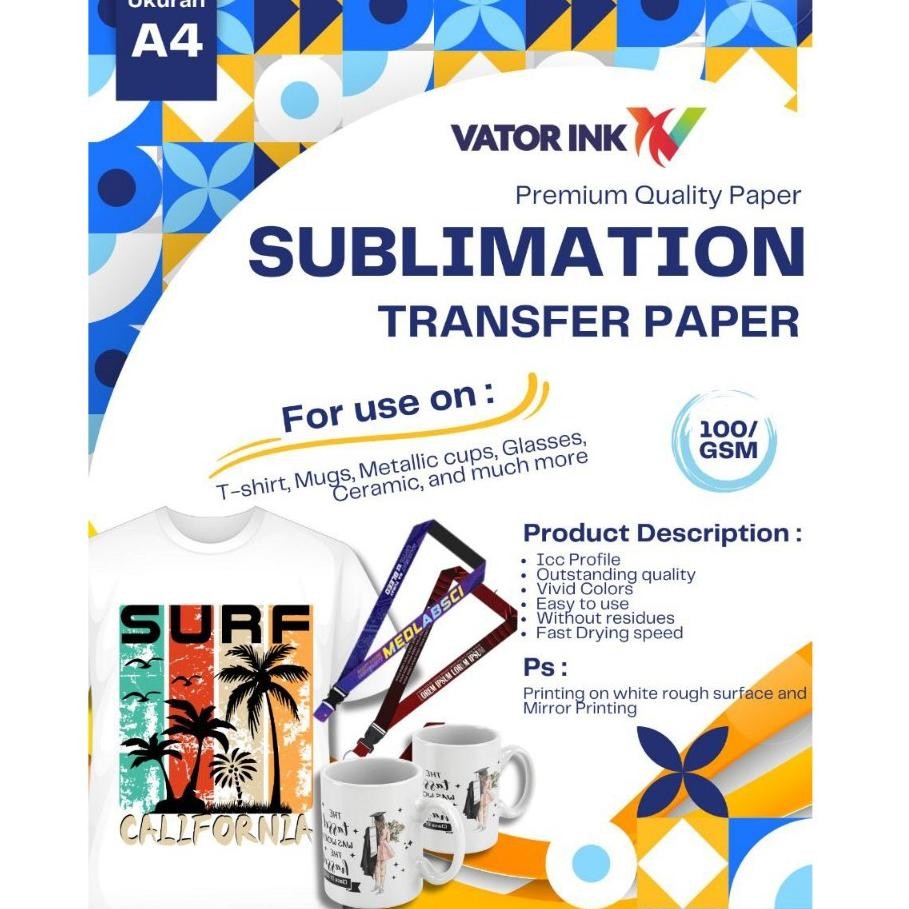 

Kertas Sublim Vator A4 isi 100 Lembar Nugi