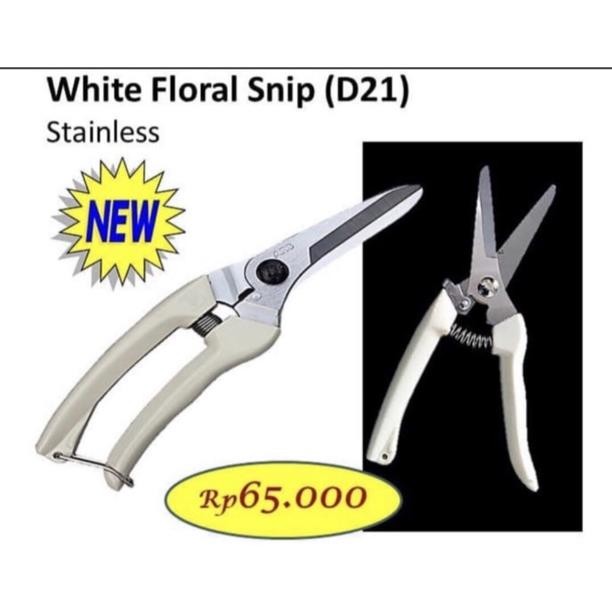 

White Floral Snip(D21) Gunting bunga batang Barang florist Nugi