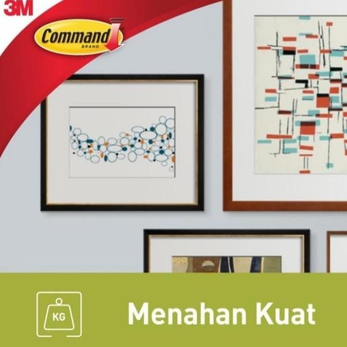 

3M Command Narrow Strip Perekat Lukisan/Frane 17207 Isi 4Sets 5.4Kg