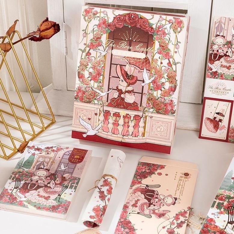 

Buku Diary The Rose Castle Notebook Set + Gift Box Jurnal Set 0867 Nugi