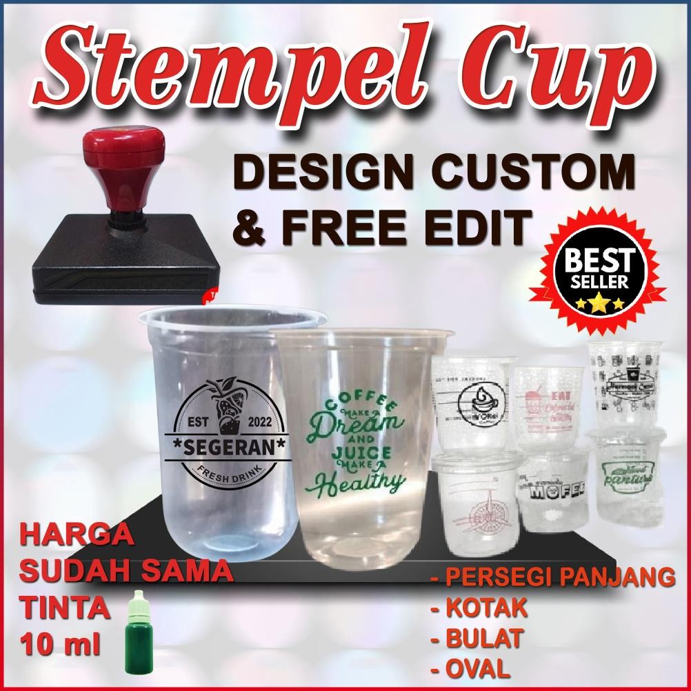 

STEMPEL GELAS CUP/ STEROFORM / PLASTIK / KAYU/WATERFROOF Nugi