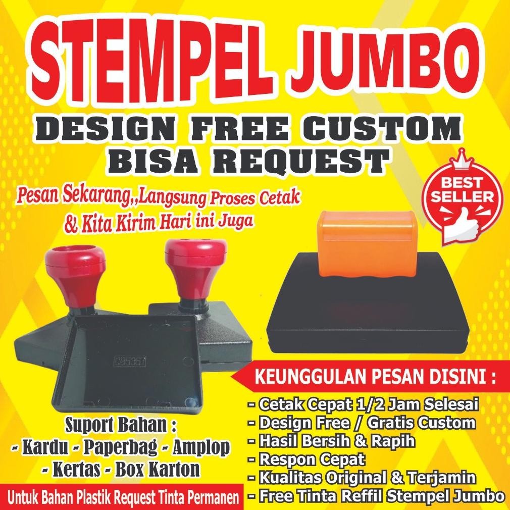 

Stempel Jumbo / Legalisir / Kardus / Kertas / Paperbag Nugi