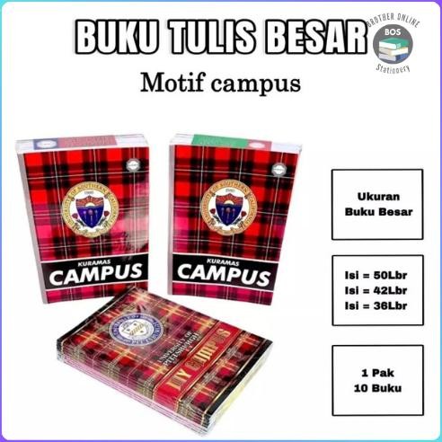 

BOS Buku Tulis Campus X-Book Kuramas BOXY Ukuran Besar / Buku Catatan / Buku Tulis Sekolah Nugi