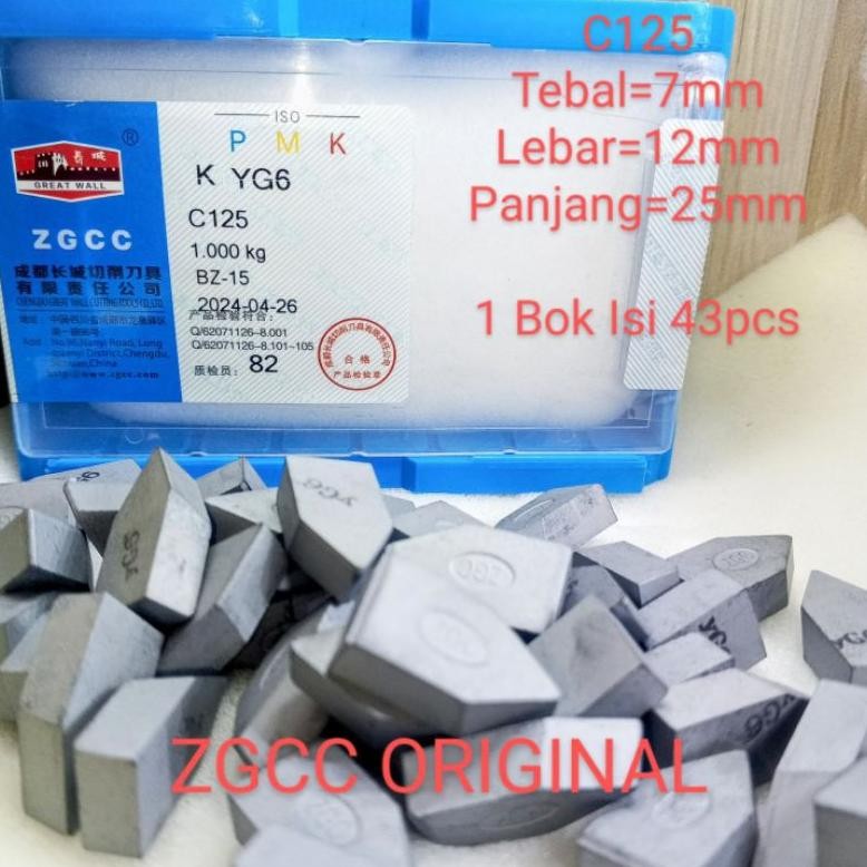 WIDIA YG6 C125 eceran original ZGCC mata pisau bubut betel YG 6 C 125 & bor sumur tembus batu Nugi