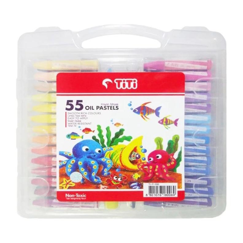 

Crayon/Oil pastel TiTi 55 warna ( 1set ) Nugi