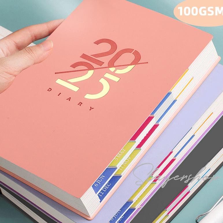 

[COD] 2025 Planner Agenda 160 Sheets 100GSM Notebook A5 Diary Journal Notebook School Stationary Office Accessories Supplies Nugi