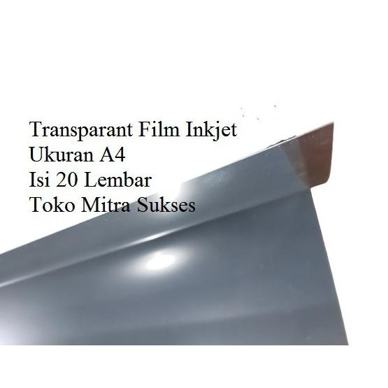 

Transparant Film Inkjet A4 / Clear PET Film A4 Nugi