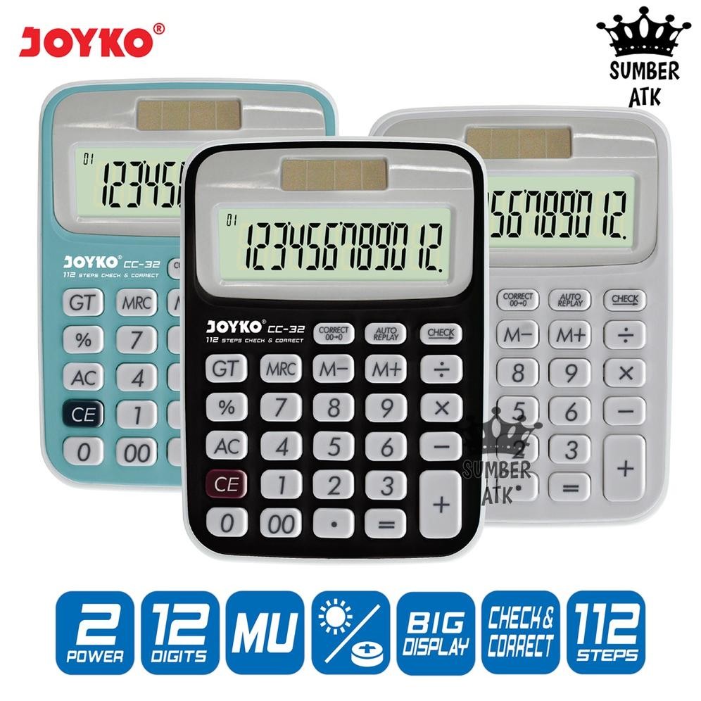 

Kalkulator Joyko CC-32 / 12 Digits / Check Correct / Calculator Nugi