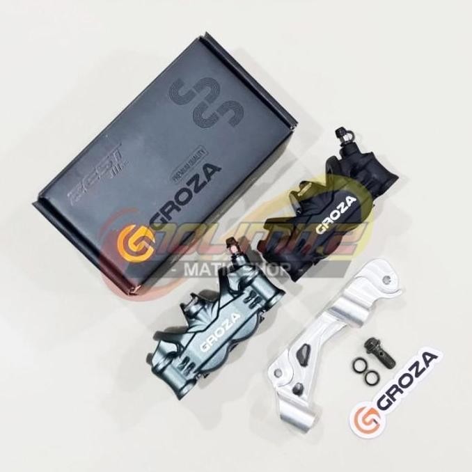 Kaliper Rem Depan Groza Zest Monoblok Disc Brake 260mm PCX 150 160