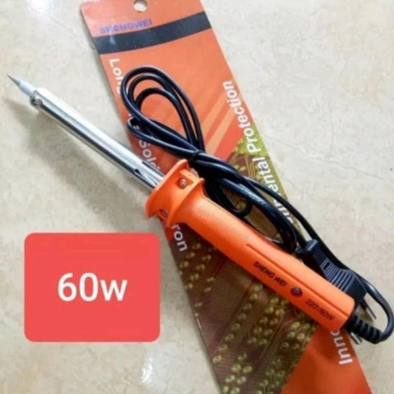 SOLDER LISTRIK/SOLDER 60 WATT ORIGINAL SHENGWEI SETARA TEKIRO/ALAT SOLDER LISTRIK,KOMPONEN ELEKTRONI