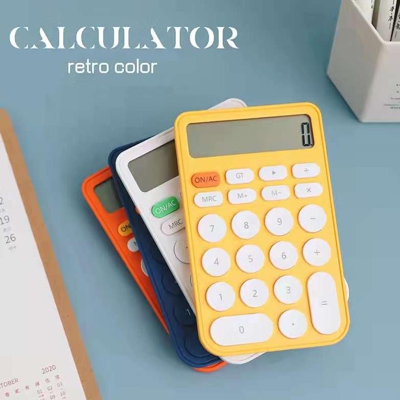 

Kalkulator 12 Digits Candy colors Calculator Kalkulator Mini Portable Untuk Sekolah / Kantor Nugi