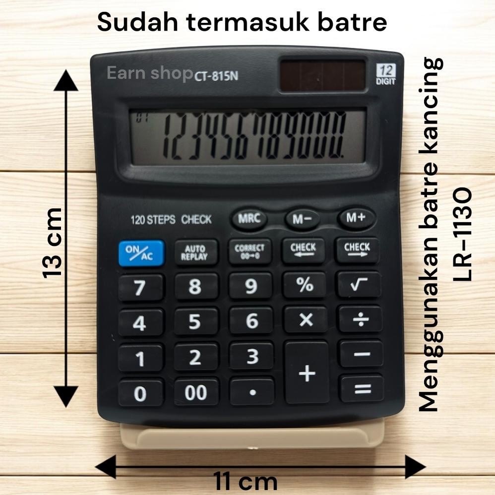 

Kalkulator Citizen CT-815 12 Digit / 2 Power / Check And Correct / Replay / CT - 815 Nugi