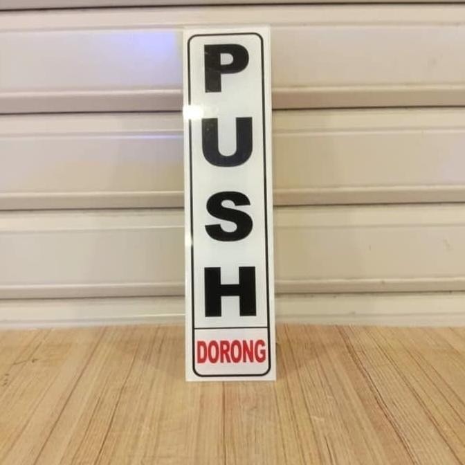 

SIGN AKRILIK PULL / PUSH UKURAN 5X20CM Nugi