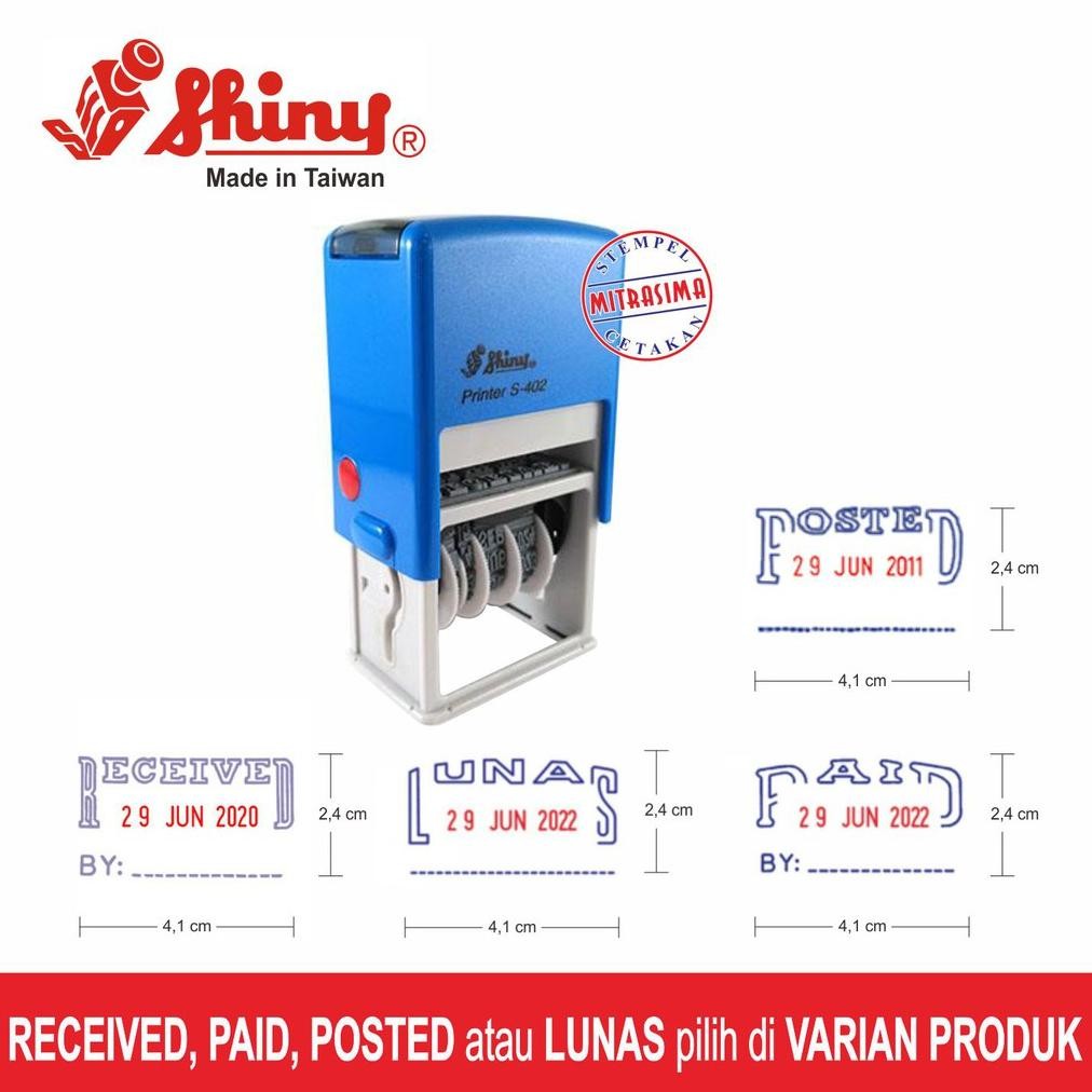 

Stempel Received dengan tanggal shiny S-402 Self-Inking Nugi