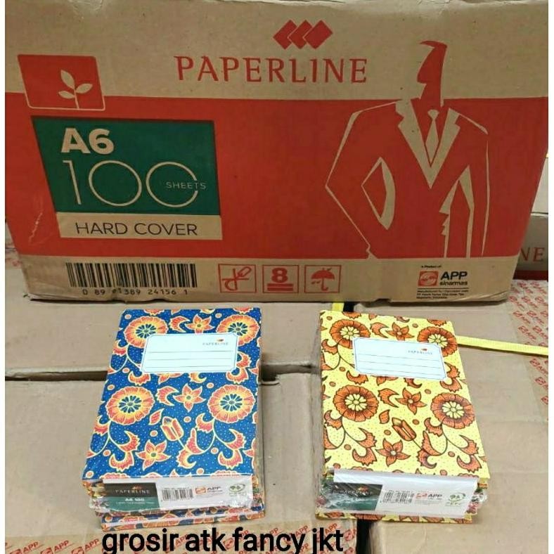 

( 5 Buku ) Buku Hard Cover Oktavo A6 Paperline 100 lembar Kecil ( 15 x 10.5 cm ) hardcover Nugi