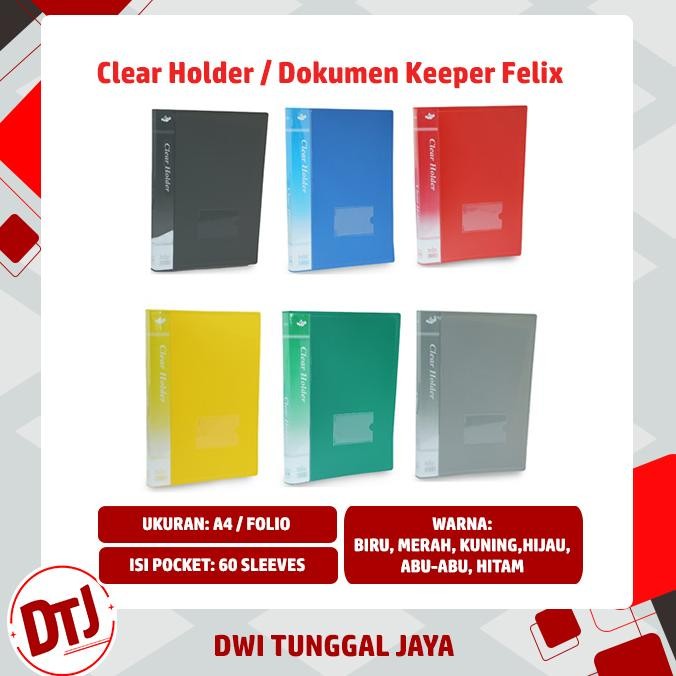 

Clear Holder / Dokumen Keeper Felix isi 60 Lembar Nugi
