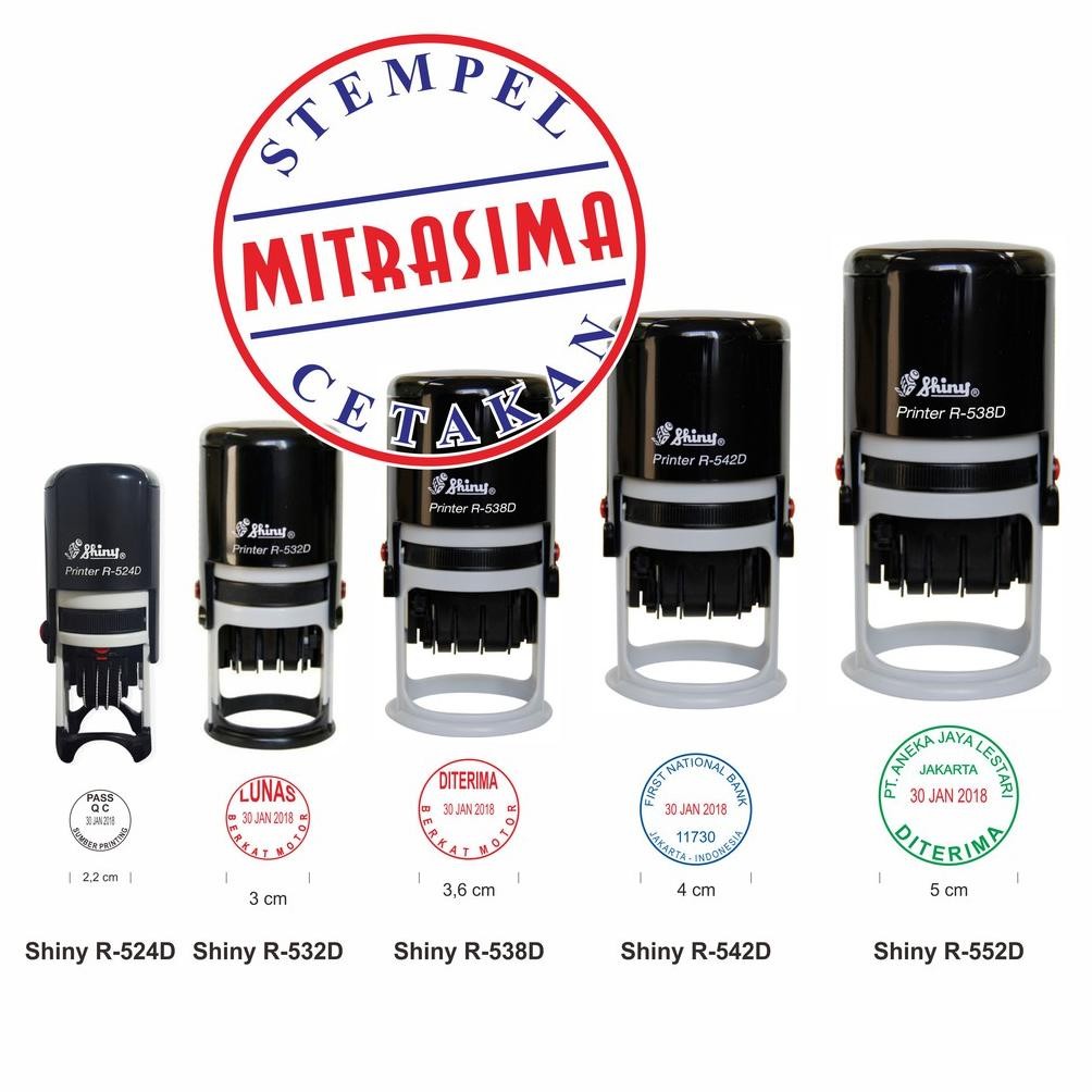 

Stempel Shiny custom bentuk bulat dengan Tanggal ditengah Nugi