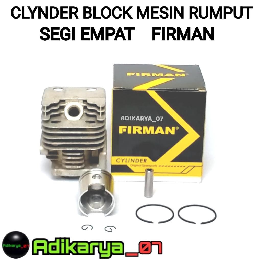 Cylinder block blok mesin potong rumput model segi empat 328 318 FIRMAN Nugi