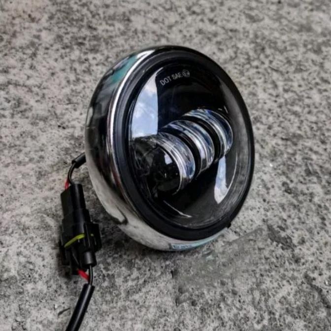 Terlaris | Terbaru | Best Seller | Termurah Lampu Depan Daymaker C70 Dot Sae Ori Dus Hitam Set Ring 