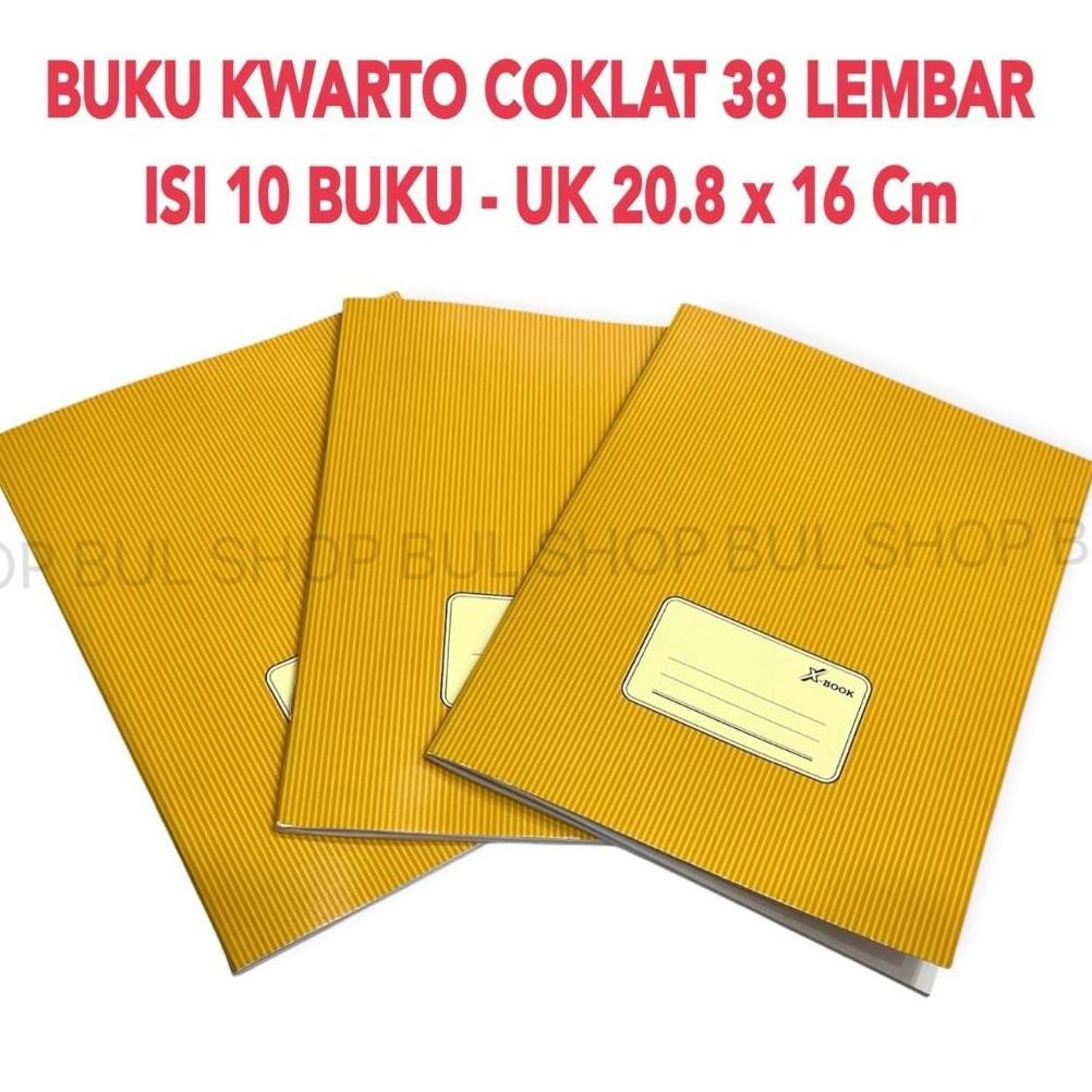 

Buku Tulis Kraft Coklat Cover Tanpa Sampul 38 Lembar Isi 10 Buku Nugi