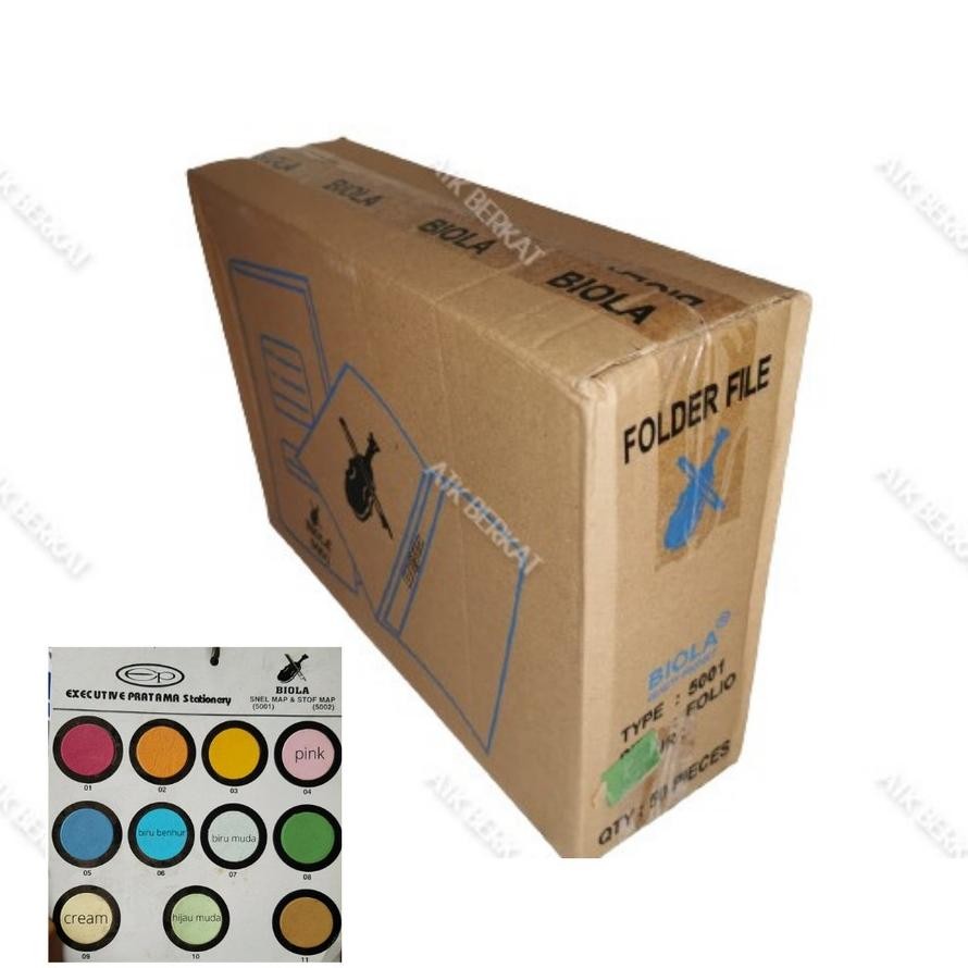 

[50 pcs] Map folder kertas stopmap Biola 5001 Snelhecter Nugi