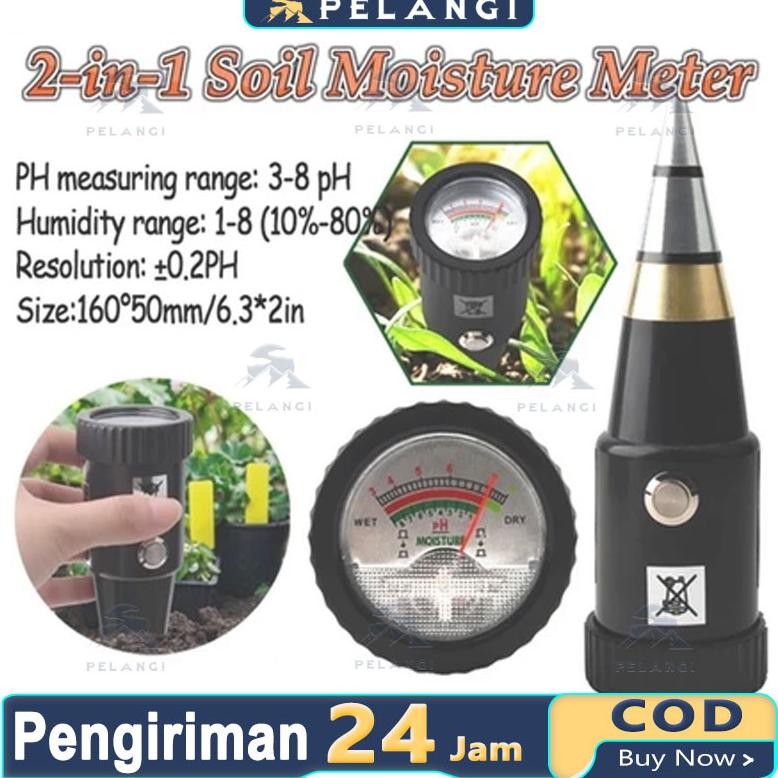 

Alat Penggukur Tanah 2 in 1 Pen Type PH Meter Soil Analyzer Tester Meter Nugi