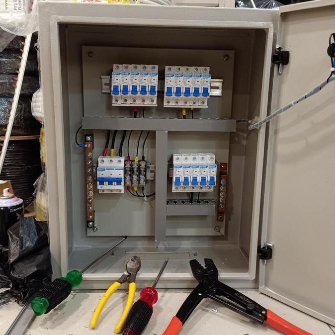 Panel 3 Pash / Mcb 3P 50A Chint / Mcb 1P 16A Chint New Stok