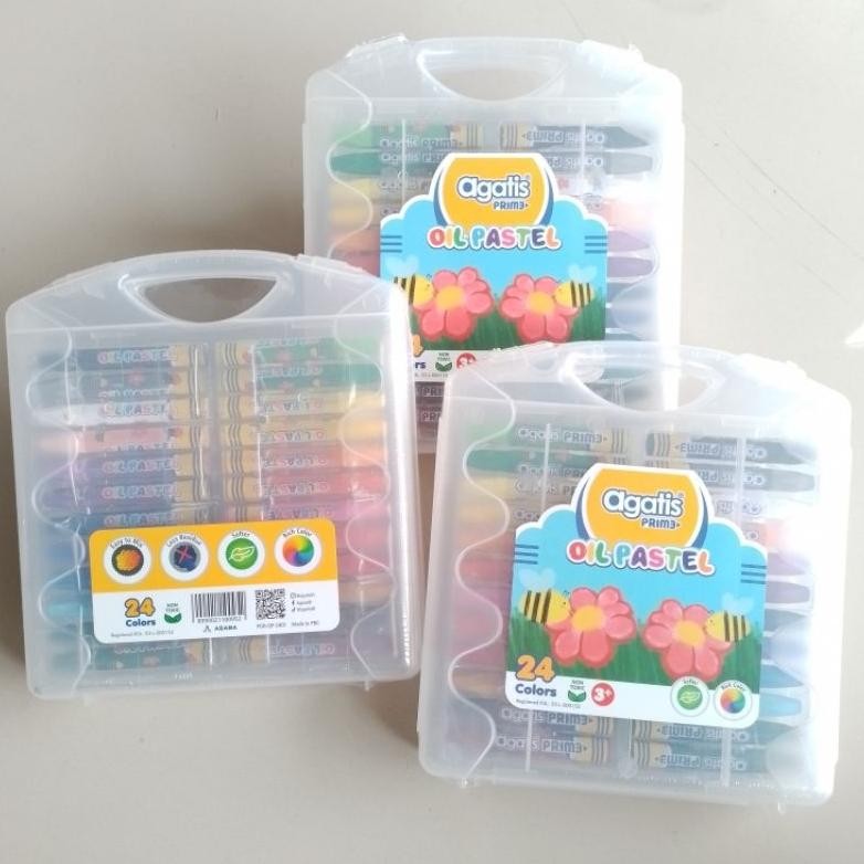 

Crayon Oil Pastel Agatis Prime 24 Warna Hexagonal ( Set ) [ Original ] Nugi