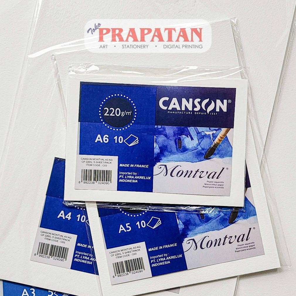 

Canson Montval Watercolor Paper 220gsm | Kertas Cat Air Nugi