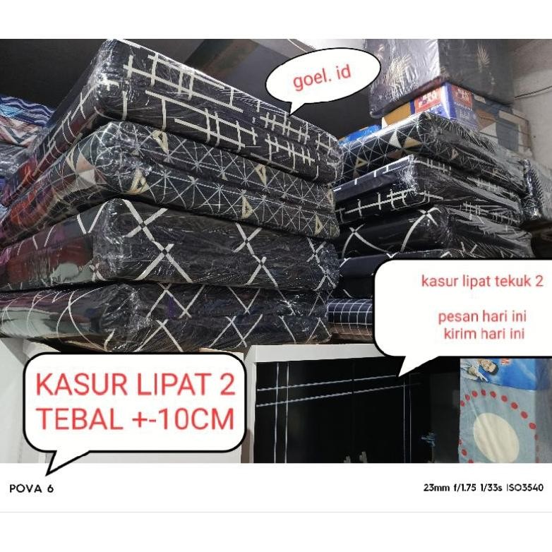 KASUR LIPAT 2 TEBAL 10 CM / KASUR ANAK KOS KASUR KOSTAN / KASUR LIPAT 2 TEBAL10CM / KASUR BUSA LIPAT