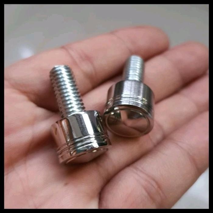 (Ready) Baut Tutup Lubang Spion/Baut Sekrup Dudukan Spion Motor Vespa Iget/I Get/Primavera/Sprint Pr
