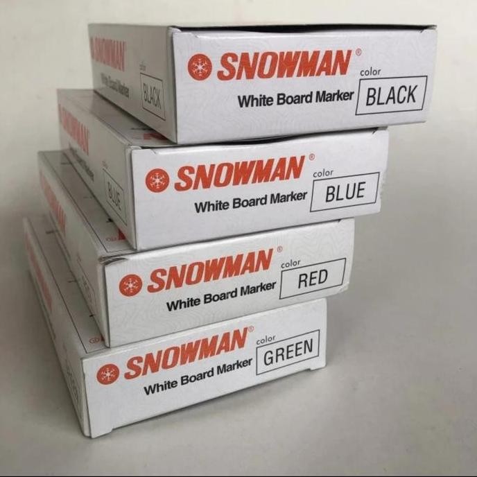 

Tersedia Spidol Snowman Whiteboard - Isi 1 Lusin / 12pcs Original