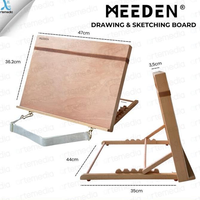 

Promo Meeden Drawing & Sketching Board Studio Artist Table Top Papan Gambar Sketsa